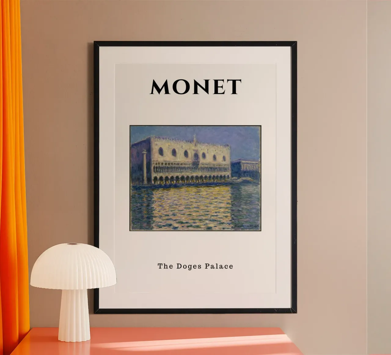 Monets Dogenpalast - Ikone des venezianischen Impressionismus Poster von homdeco