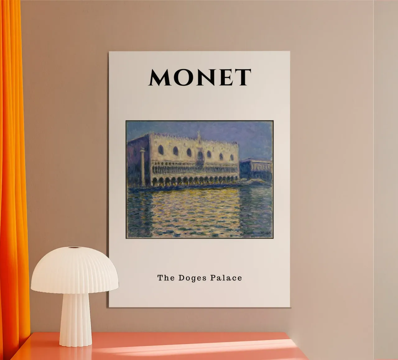 Monets Dogenpalast - Ikone des venezianischen Impressionismus Poster von homdeco
