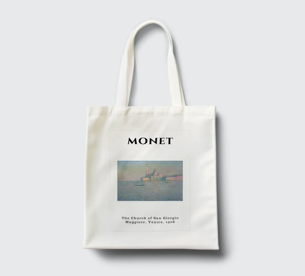 Monet's San Giorgio Maggiore, Venice, 1908 - Impressionist C borsa in juta da homdeco