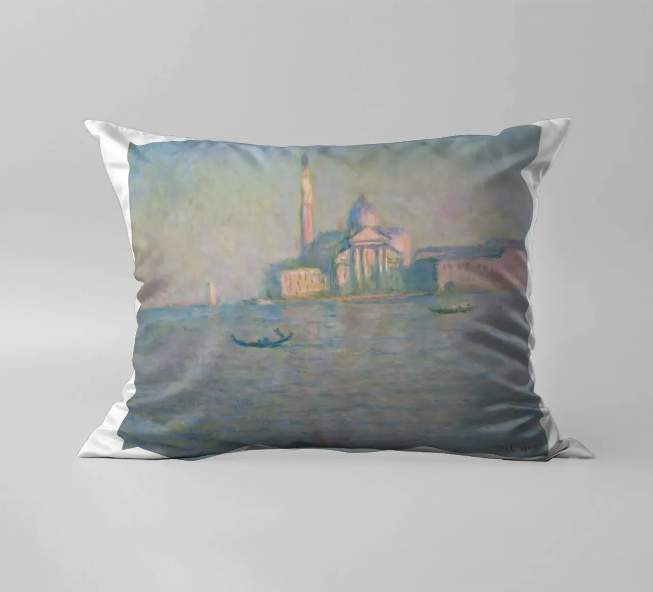 Monet's San Giorgio Maggiore, Venice, 1908 - Impressionist C cuscino da homdeco