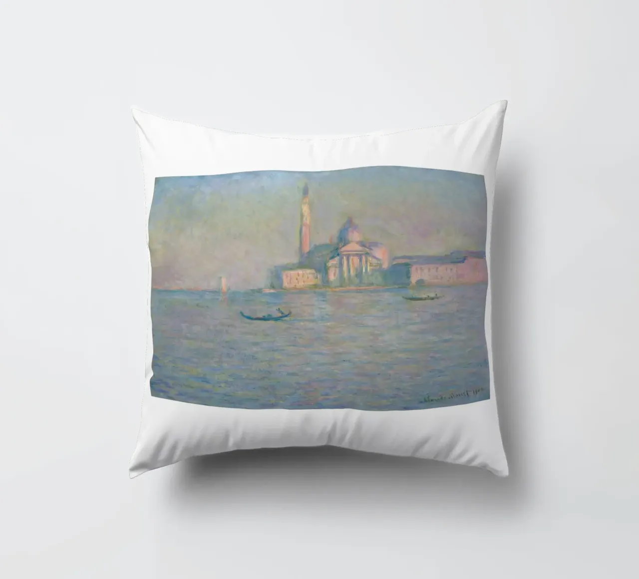 Monet's San Giorgio Maggiore, Venice, 1908 - Impressionist C cuscino da homdeco