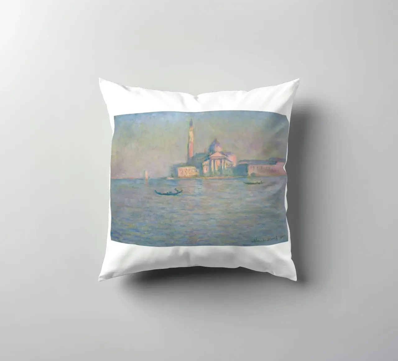 Monet's San Giorgio Maggiore, Venice, 1908 - Impressionist C cuscino da homdeco