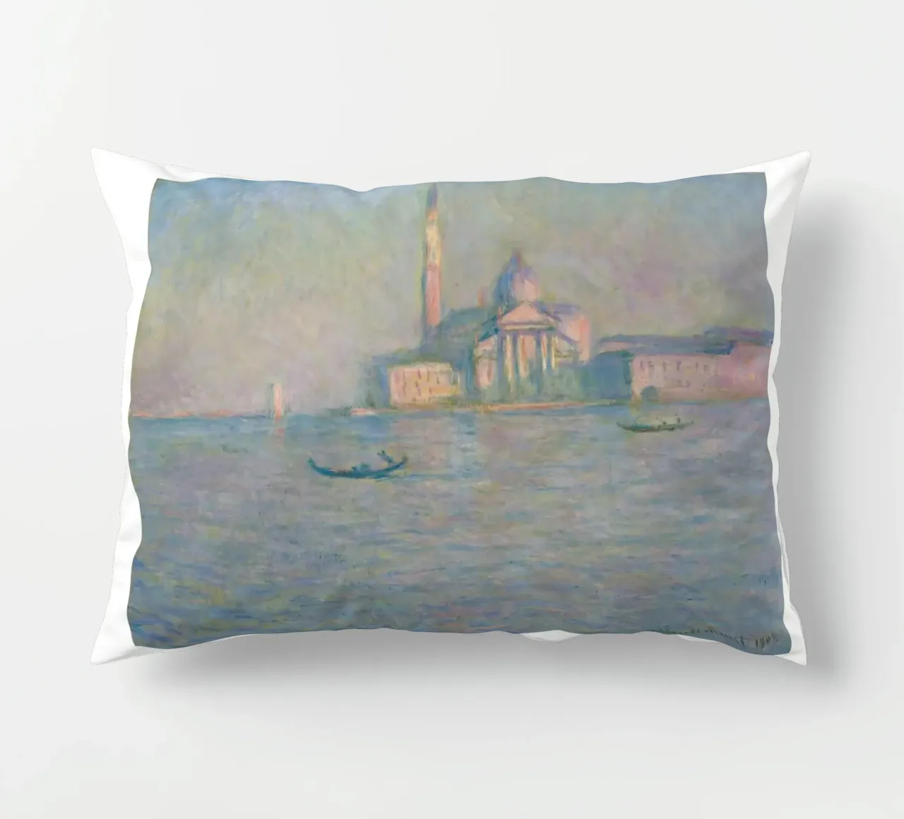 Monet's San Giorgio Maggiore, Venice, 1908 - Impressionist C cuscino da homdeco