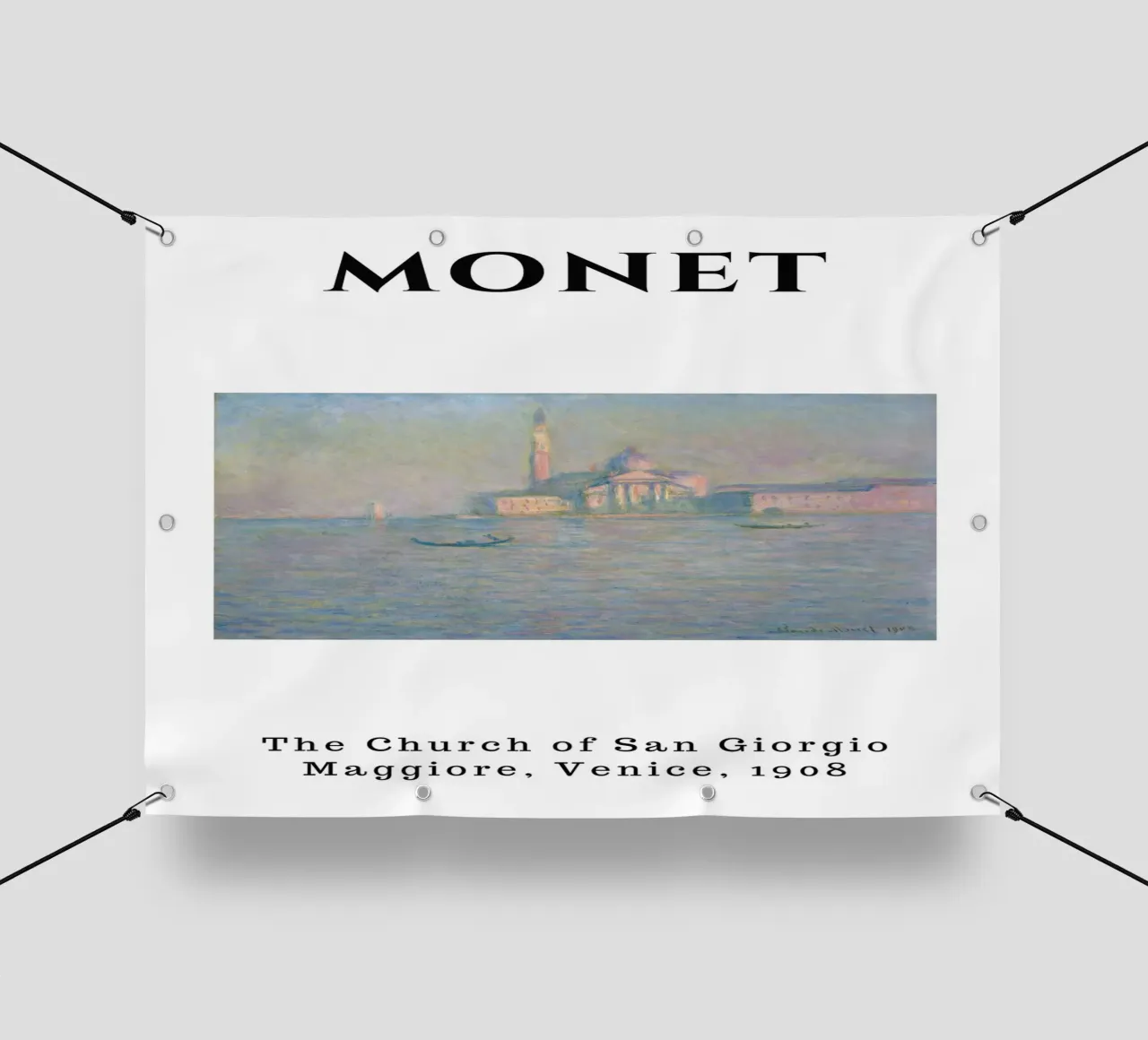 Monet's San Giorgio Maggiore, Venice, 1908 - Impressionist C telo in pvc da homdeco