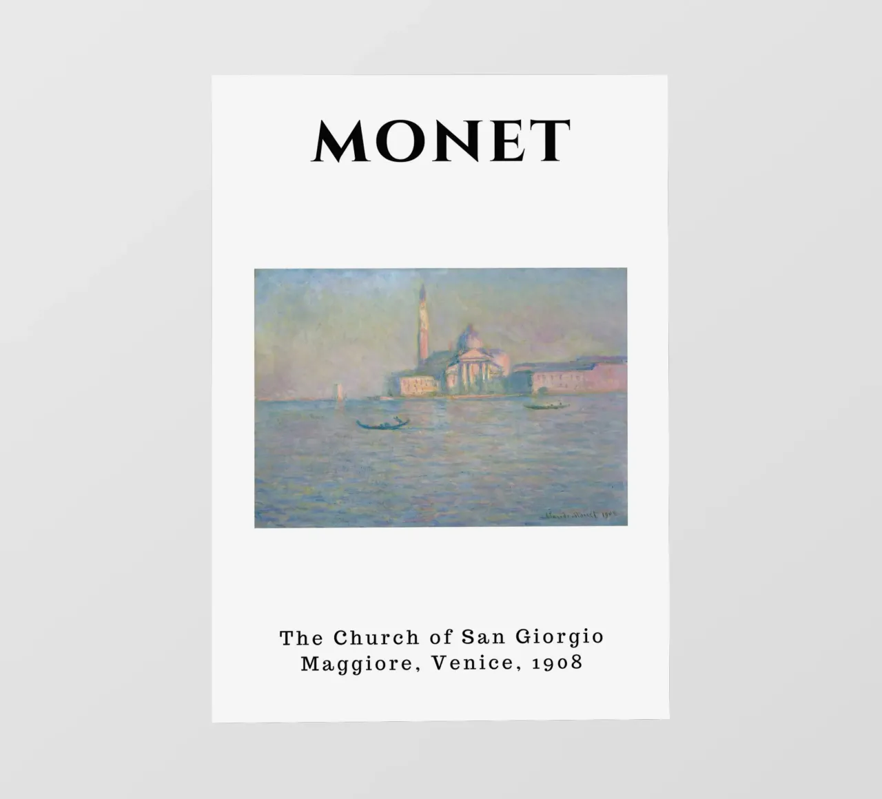 Monet's San Giorgio Maggiore, Venice, 1908 - Impressionist C telo in pvc da homdeco