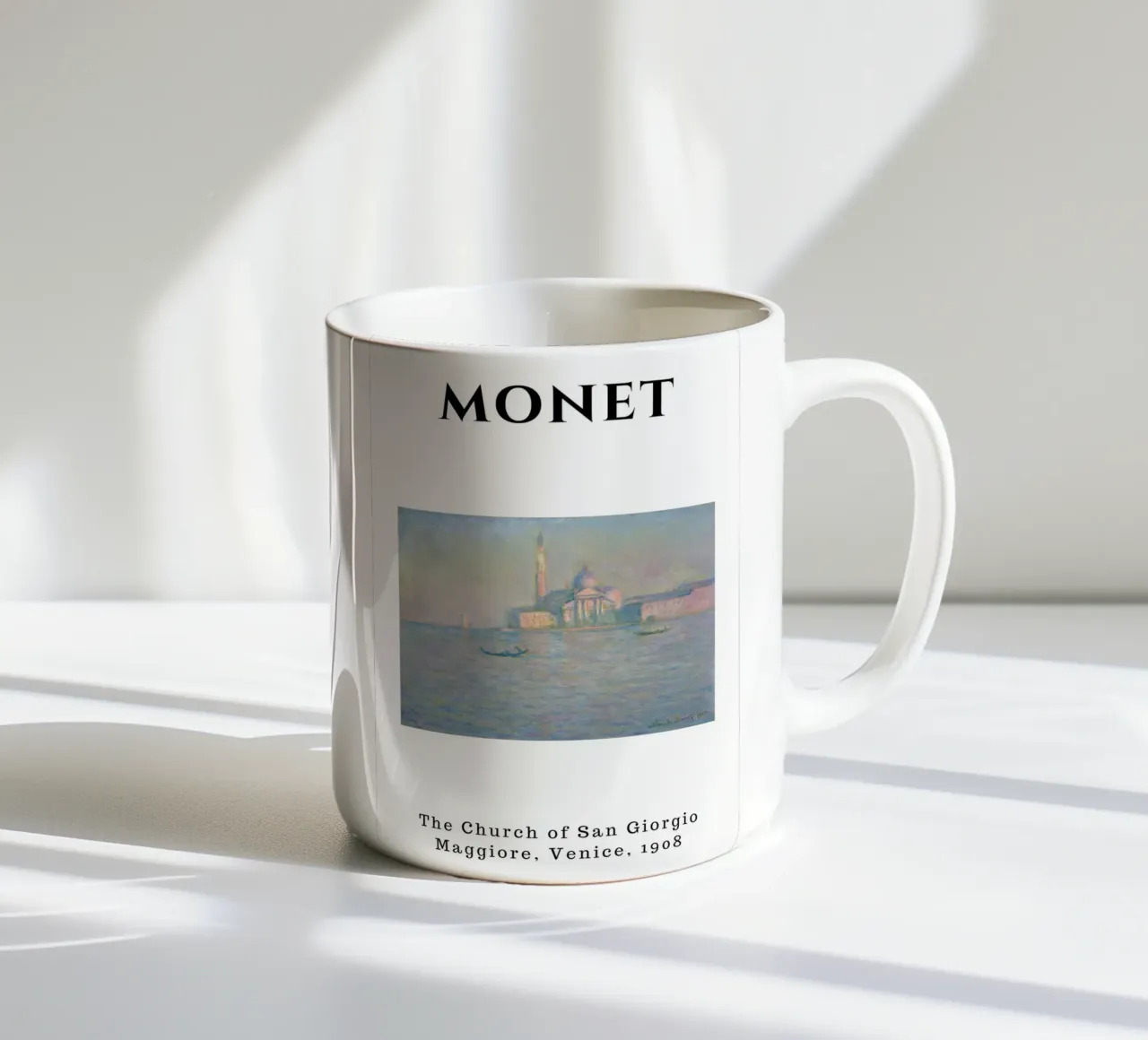 Monet's San Giorgio Maggiore, Venice, 1908 - Impressionist C tazza in ceramica da homdeco