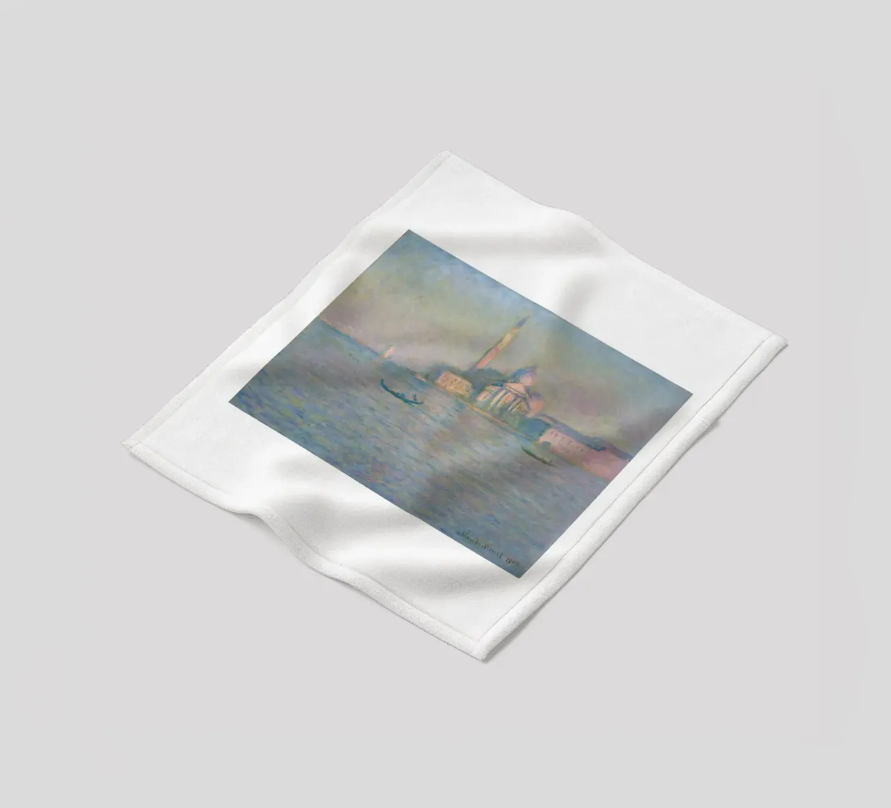 Monet's San Giorgio Maggiore, Venice, 1908 - Impressionist C coperta in pile da homdeco