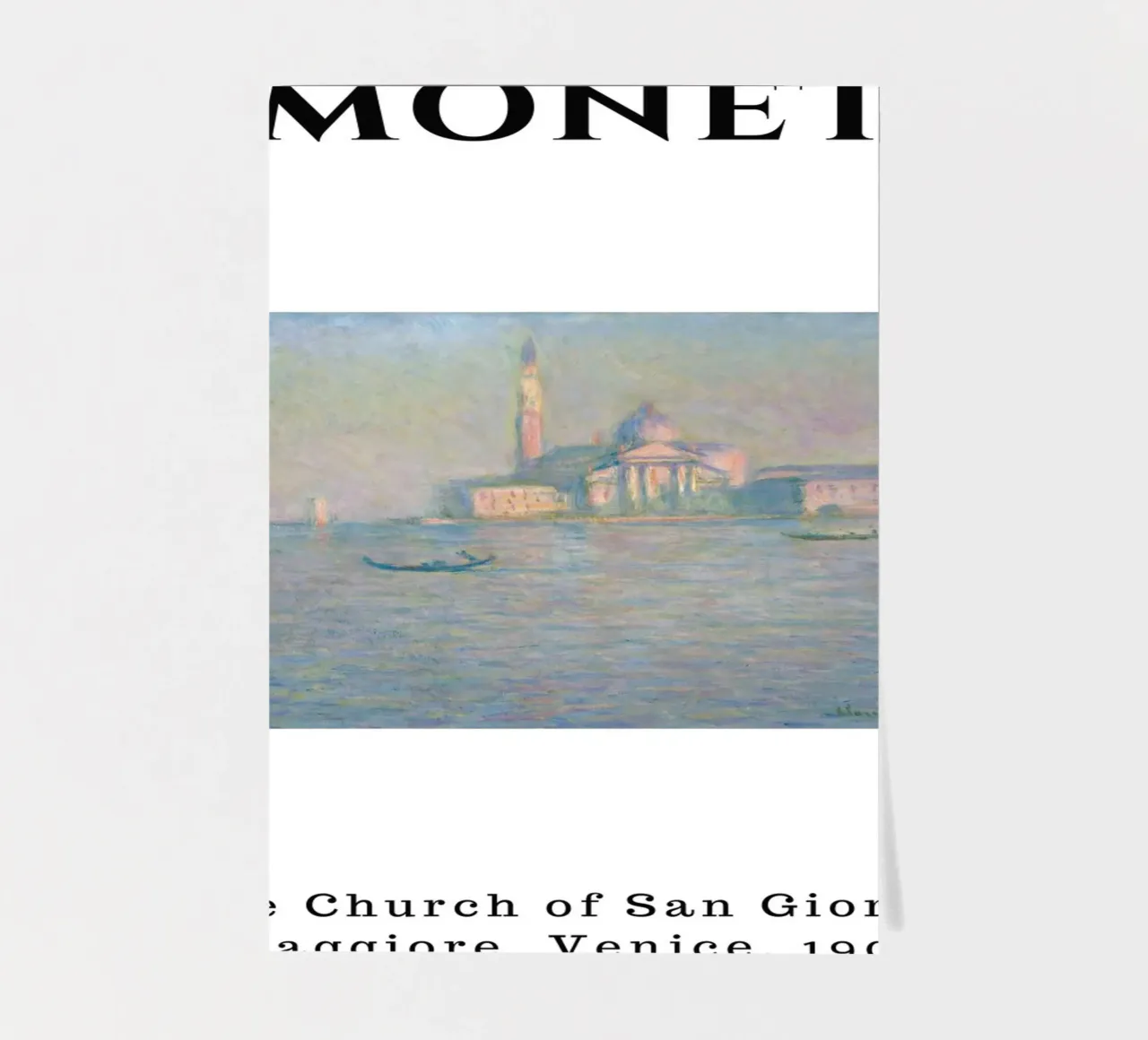 Monet's San Giorgio Maggiore, Venice, 1908 - Impressionist C sticker sheet by homdeco