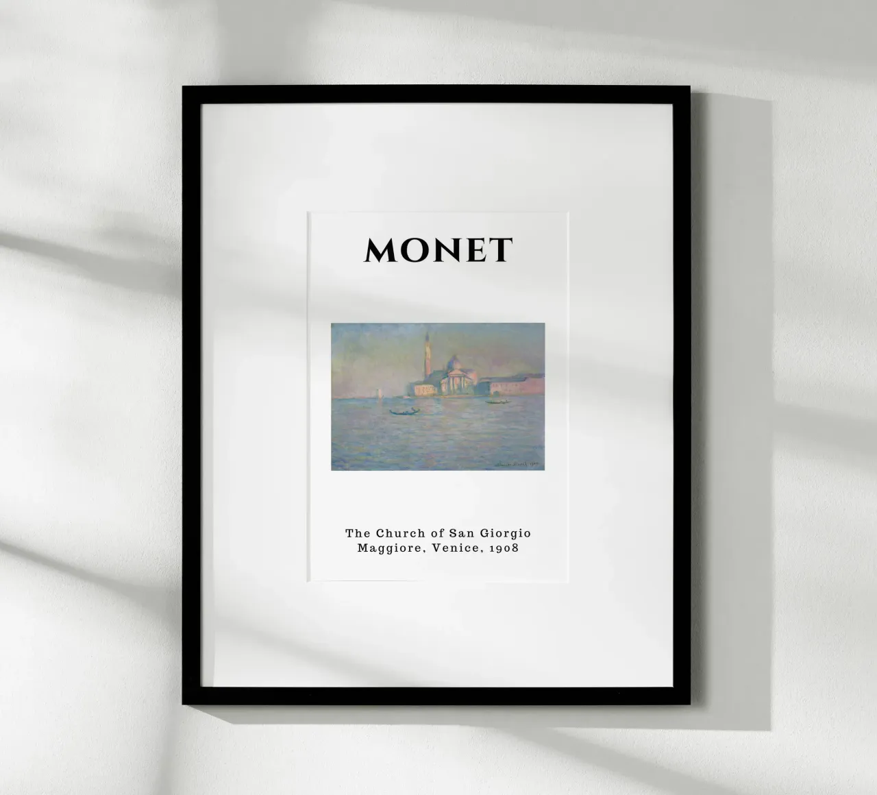 Monet's San Giorgio Maggiore, Venice, 1908 - Impressionist C carta hahnemühle da homdeco