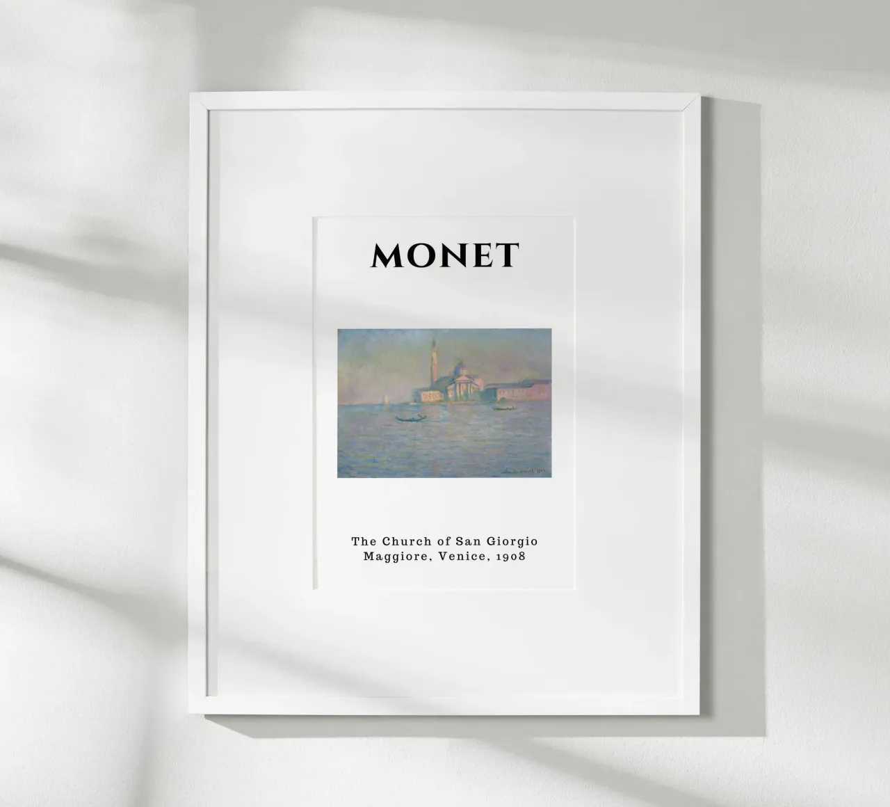 Monet's San Giorgio Maggiore, Venice, 1908 - Impressionist C carta hahnemühle da homdeco