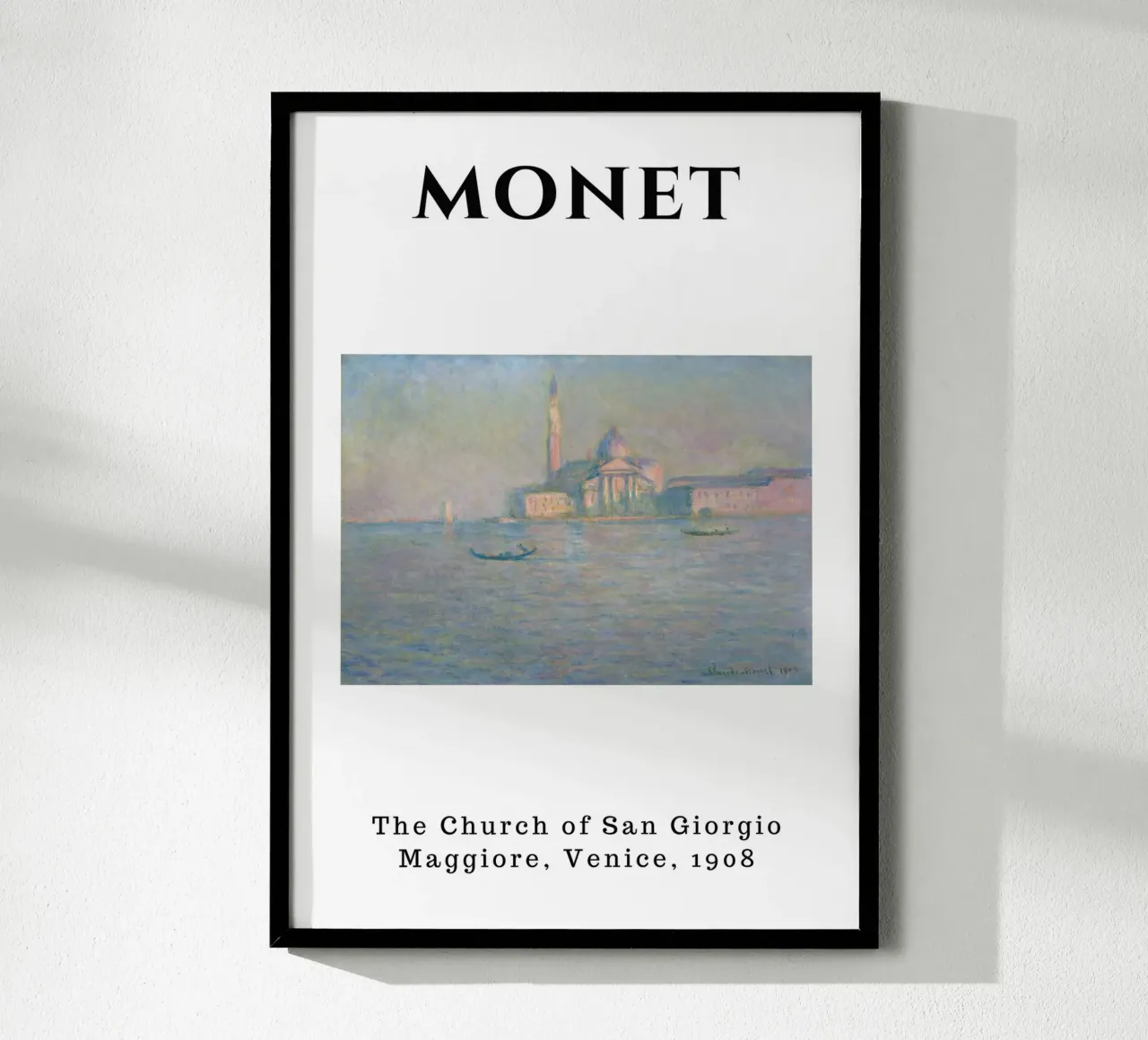 Monet's San Giorgio Maggiore, Venice, 1908 - Impressionist C carta hahnemühle da homdeco