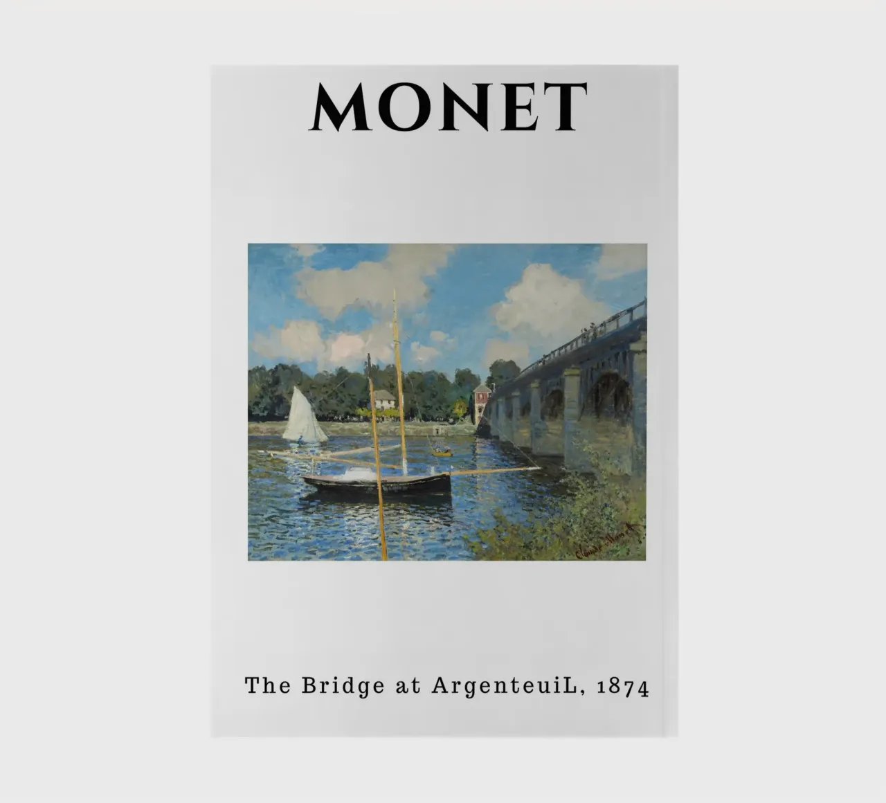 Il ponte di Argenteuil di Monet, 1874 - Sce fluviale impressionista diario da homdeco