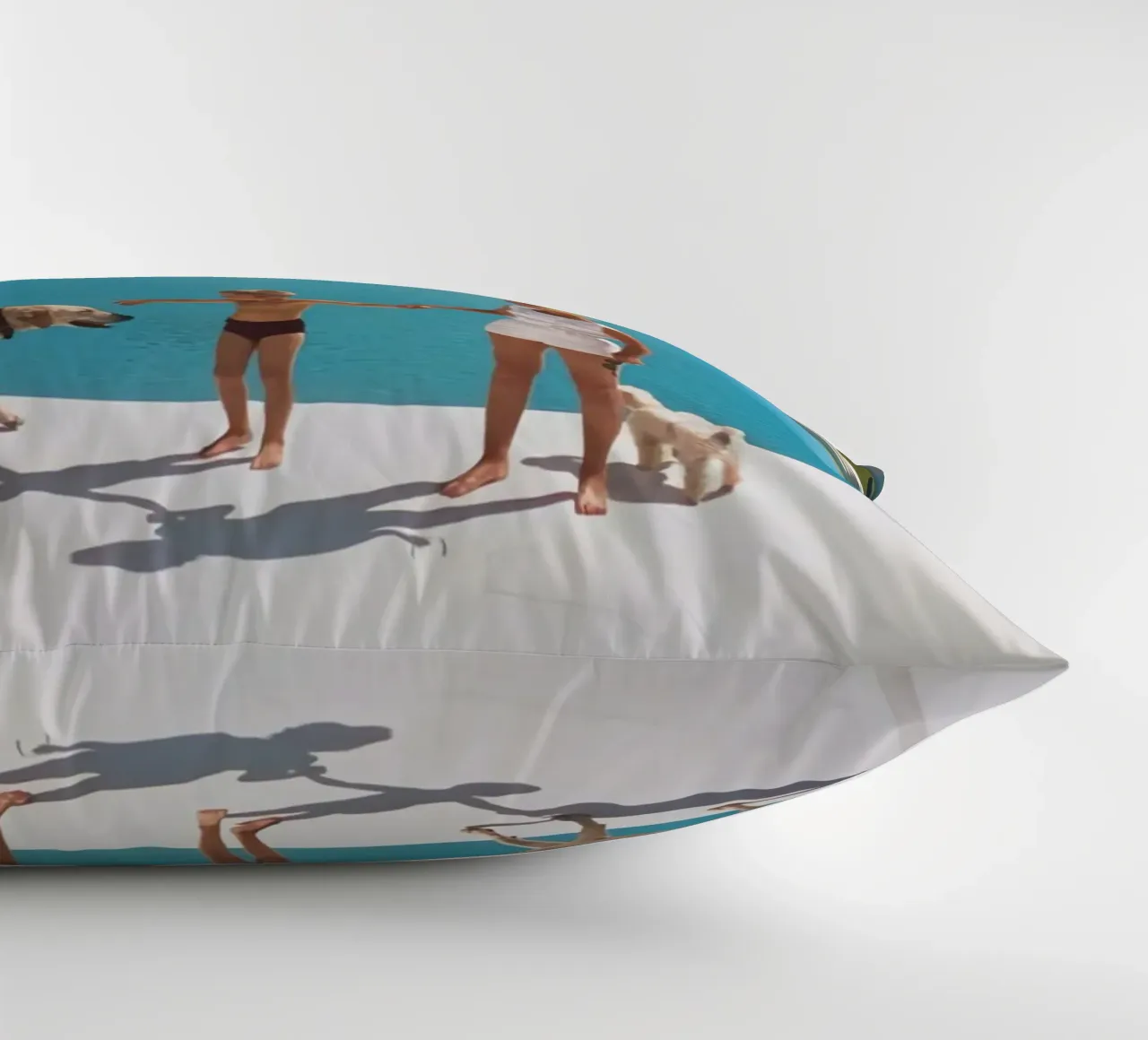 Standing on the edge of the pool - Slim Aarons decorative cushion by COMEBACKSHOP