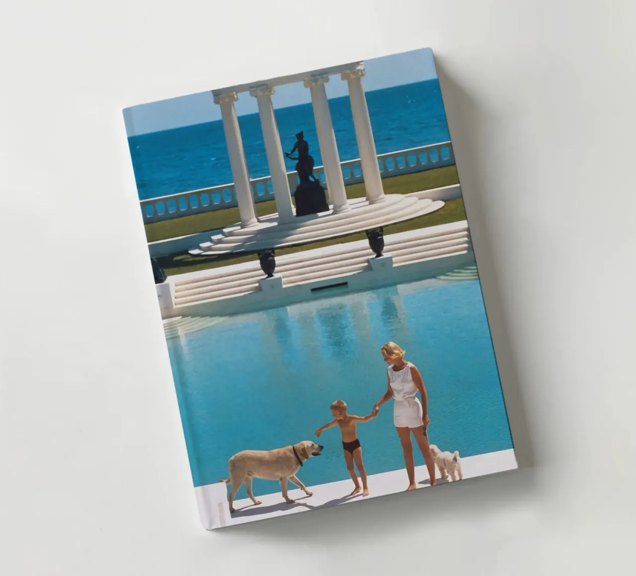 Standing on the edge of the pool - Slim Aarons notebook by COMEBACKSHOP