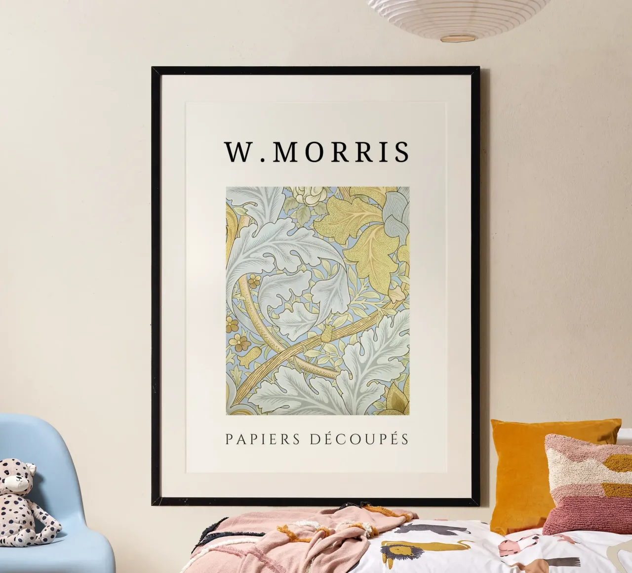 W. Carte da taglio Morris: Motivo floreale a foglie d'acanto poster da homdeco