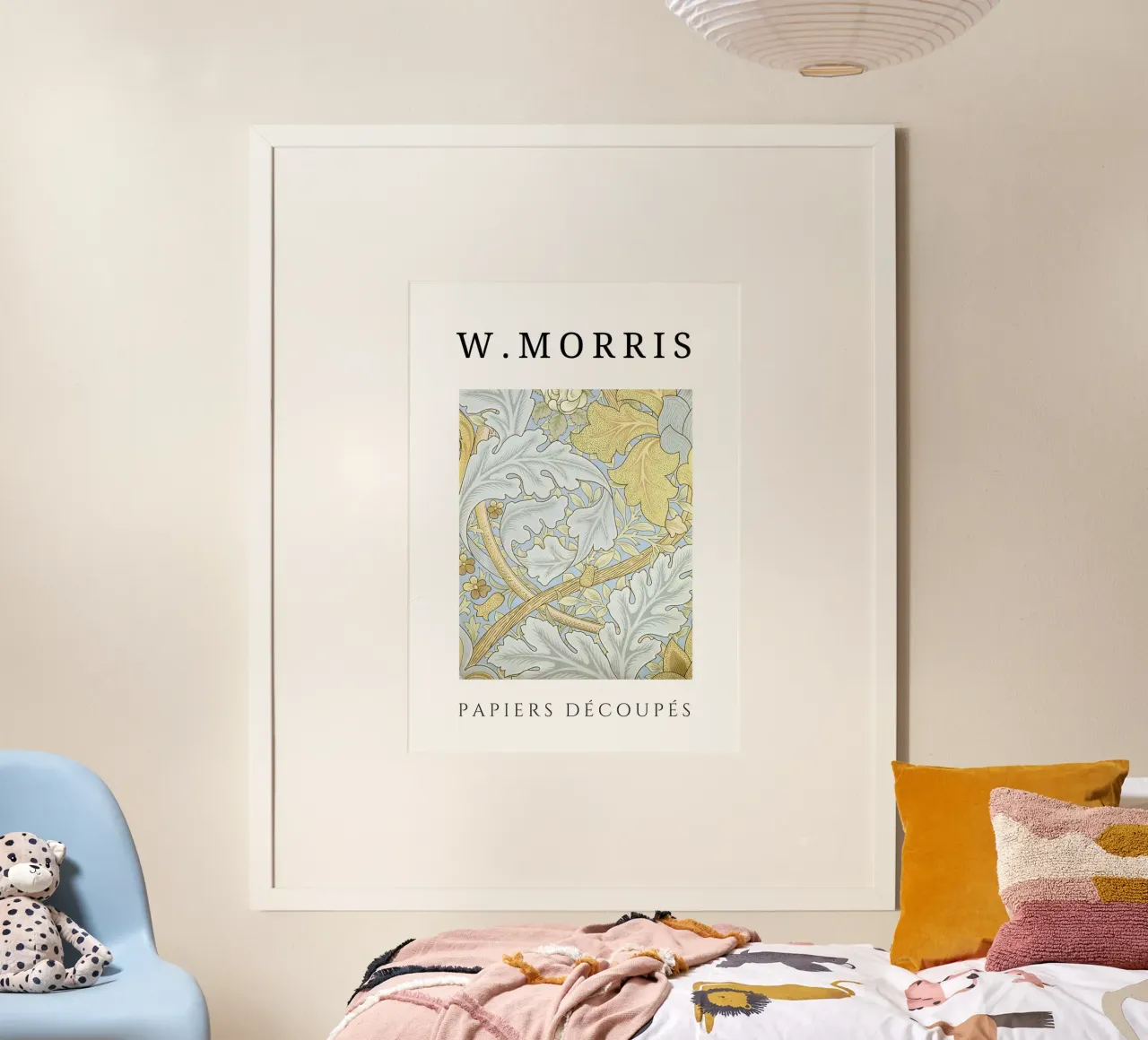 W. Carte da taglio Morris: Motivo floreale a foglie d'acanto poster da homdeco