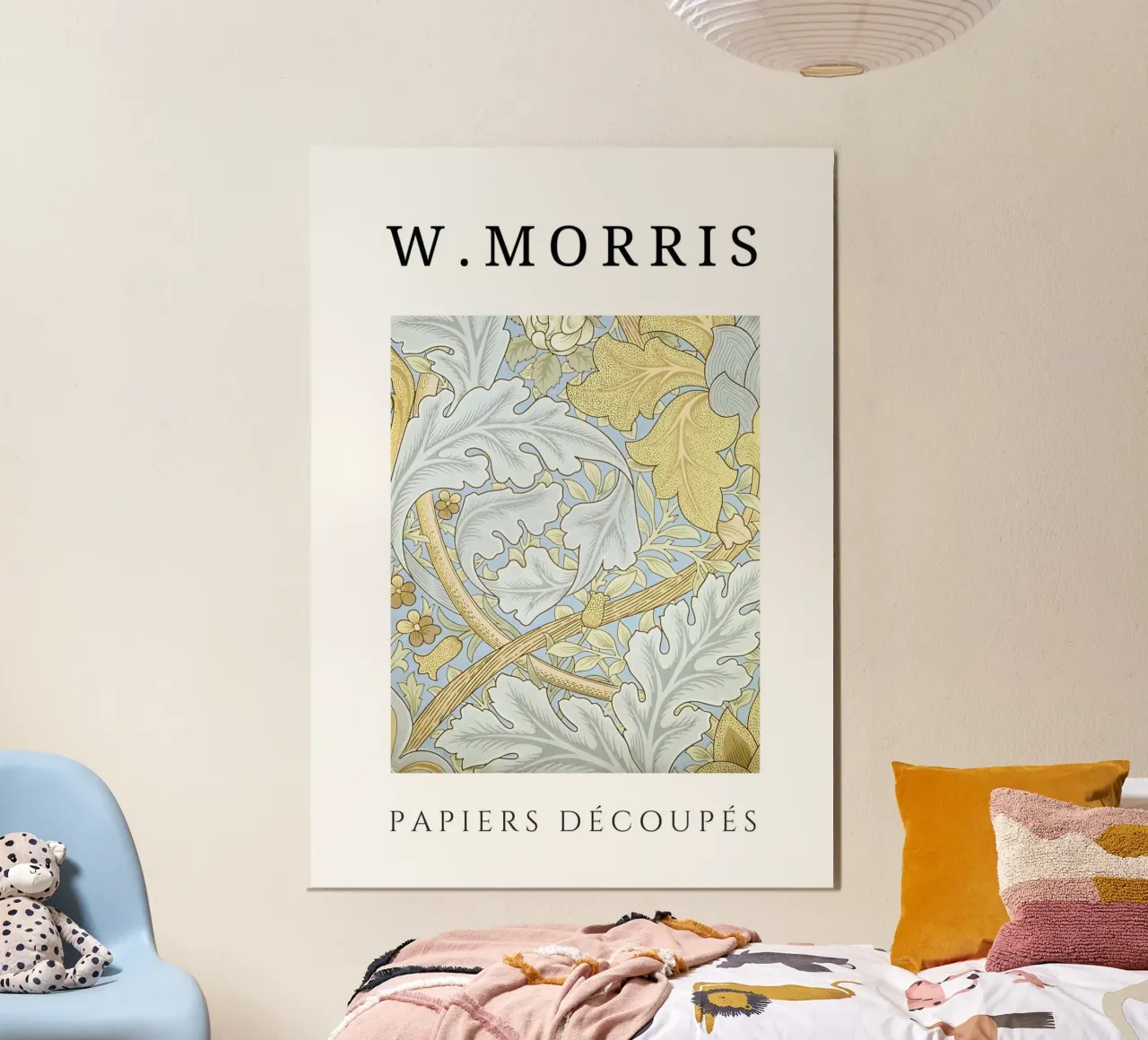 W. Carte da taglio Morris: Motivo floreale a foglie d'acanto poster da homdeco