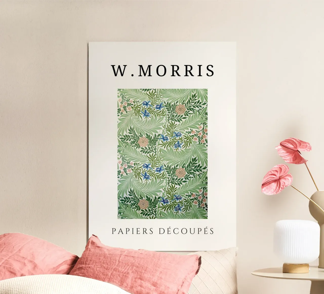 W. Carte da taglio Morris: Prato dolce motivo floreale poster da homdeco