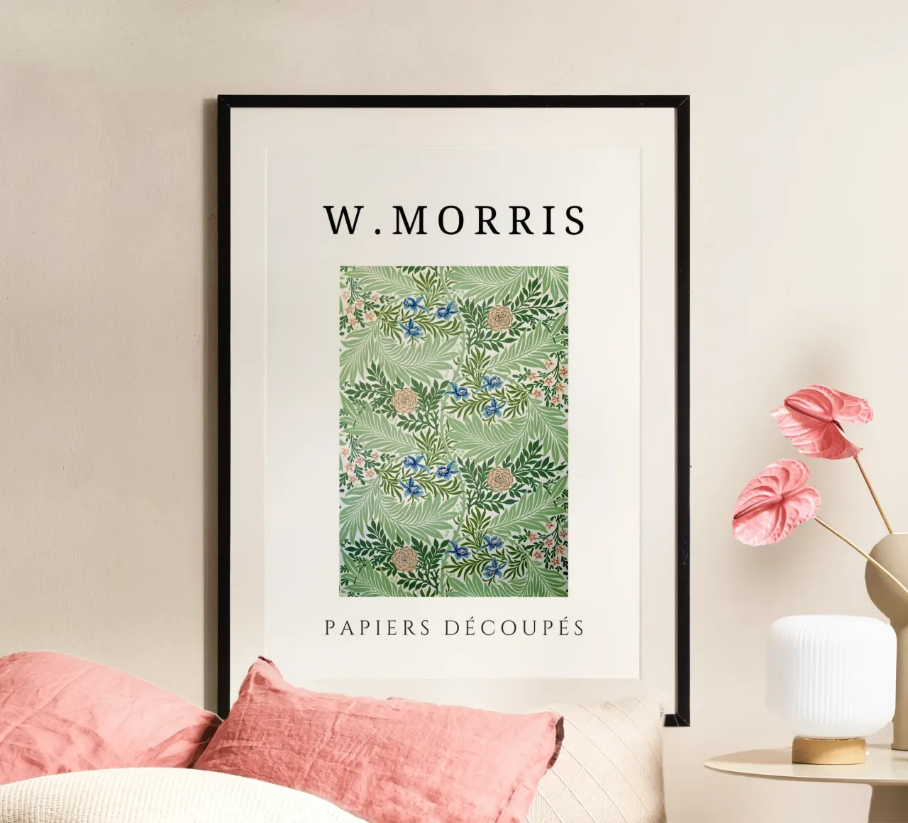 W. Carte da taglio Morris: Prato dolce motivo floreale poster da homdeco