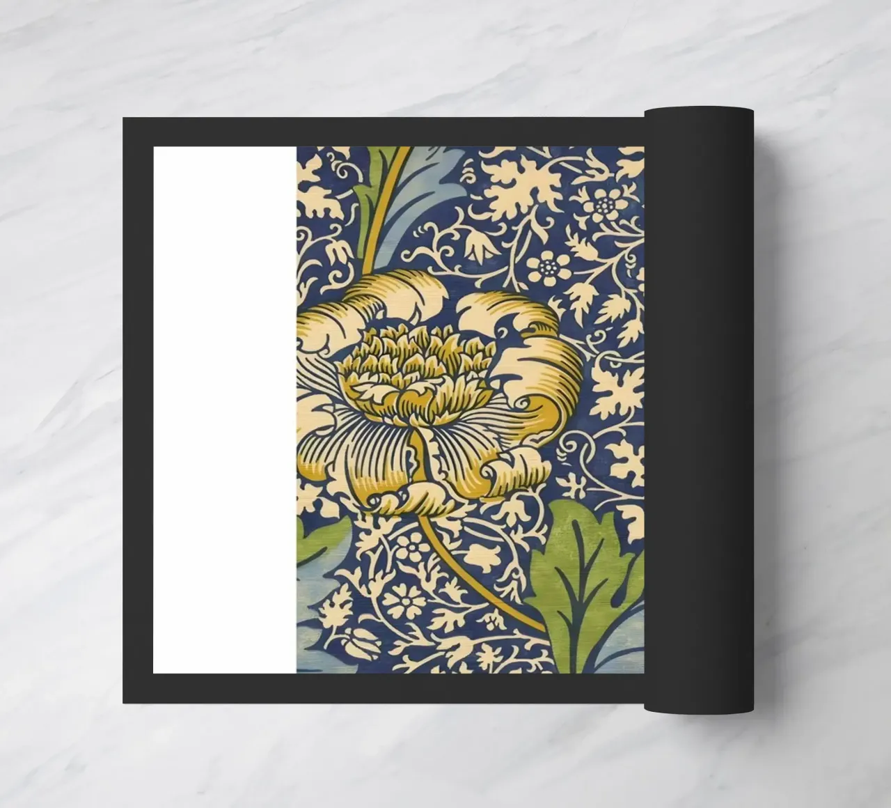 W. Carte da taglio Morris: Modello floreale giallo Pimpernel zerbino da homdeco