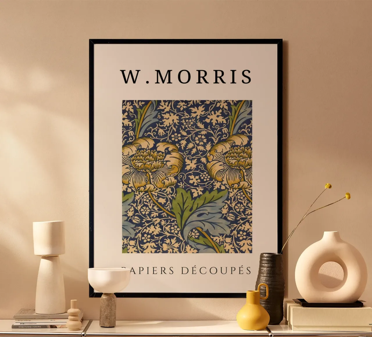 W. Carte da taglio Morris: Modello floreale giallo Pimpernel carta hahnemühle da homdeco