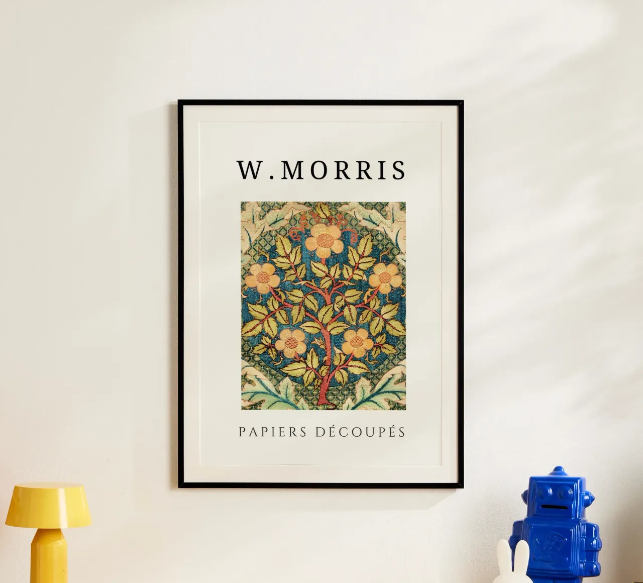 W. Morris Cut Papers: Motivo floreale dell'albero della vita poster da homdeco
