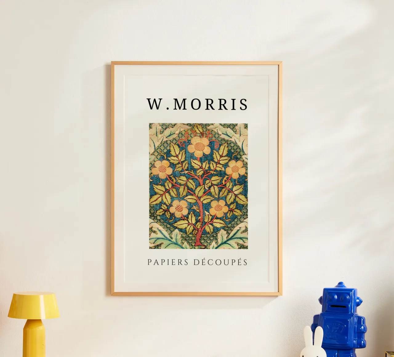 W. Morris Cut Papers: Motivo floreale dell'albero della vita poster da homdeco