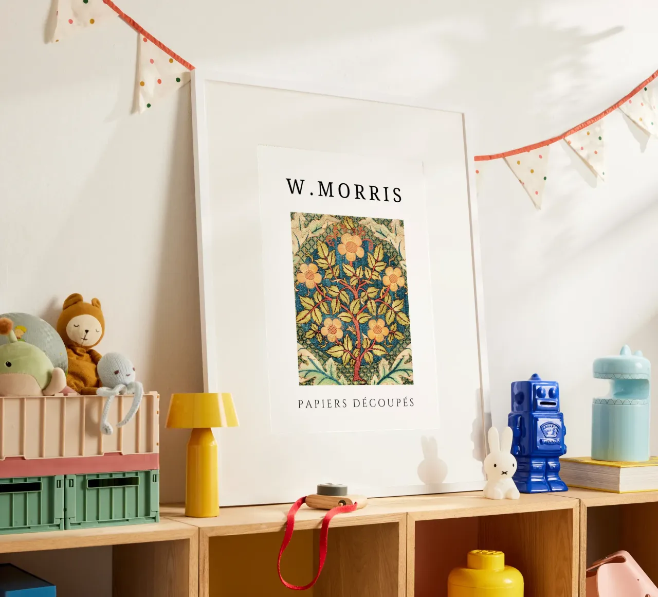 W. Morris Cut Papers: Motivo floreale dell'albero della vita poster da homdeco
