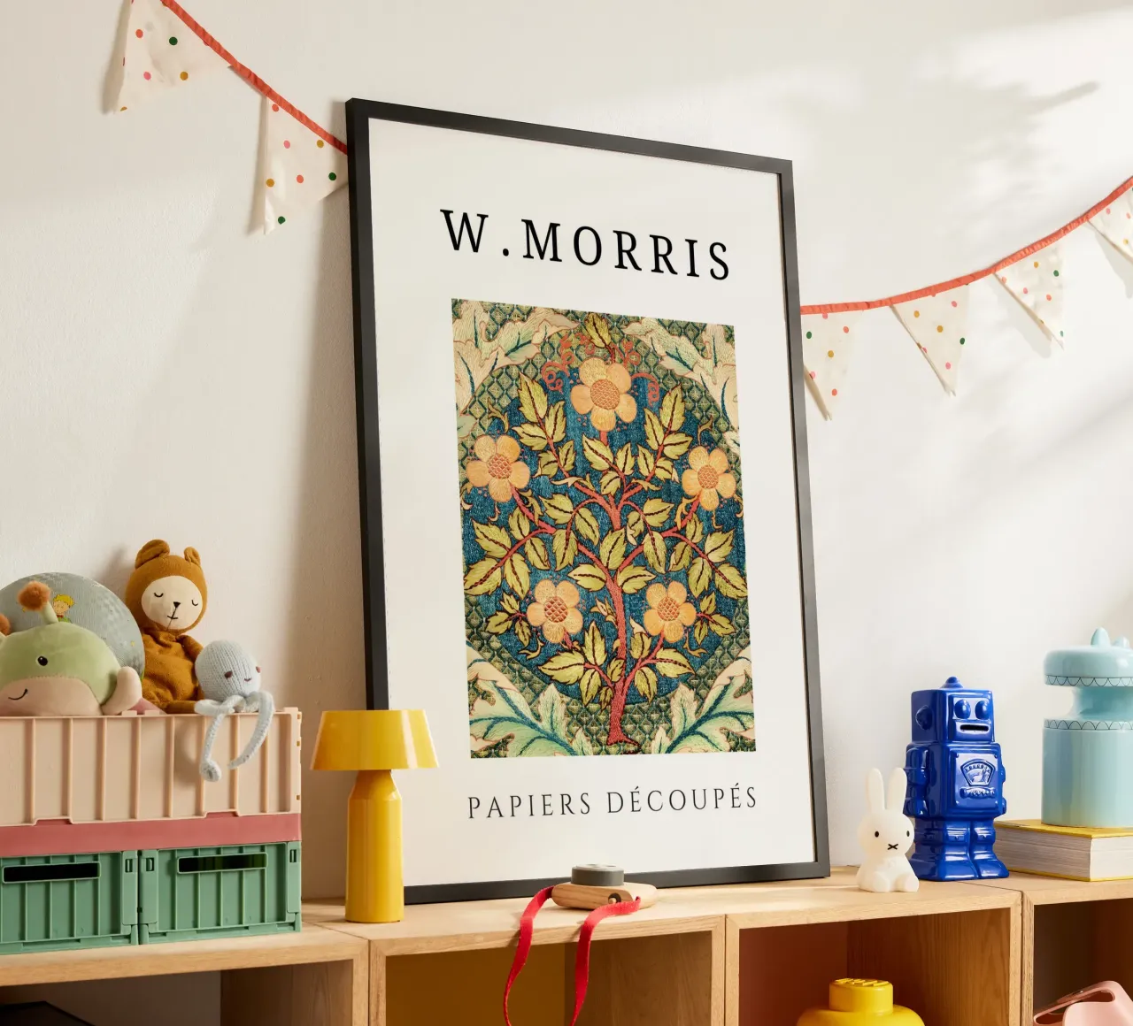W. Morris Cut Papers: Motivo floreale dell'albero della vita poster da homdeco