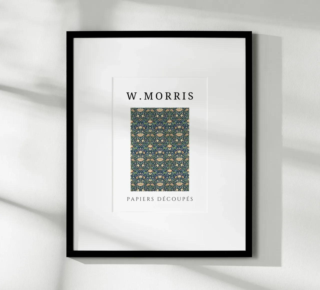 W. Morris Floral Pattern - Kunst & Handwerk Botanische Wandkunst Poster von homdeco