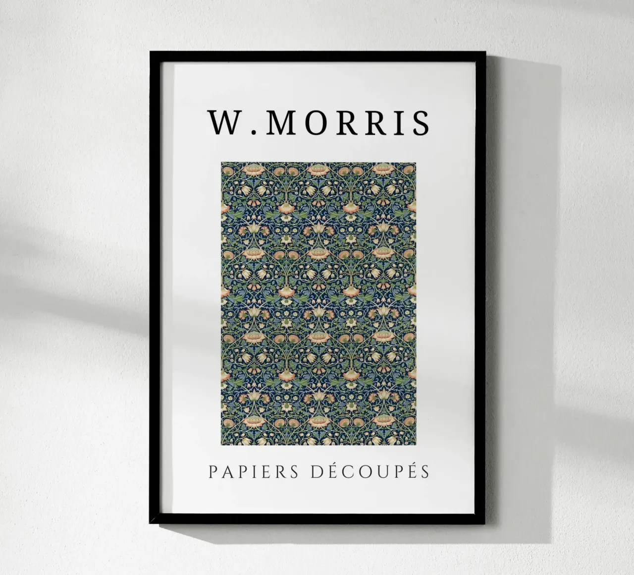 W. Morris Floral Pattern - Kunst & Handwerk Botanische Wandkunst Poster von homdeco