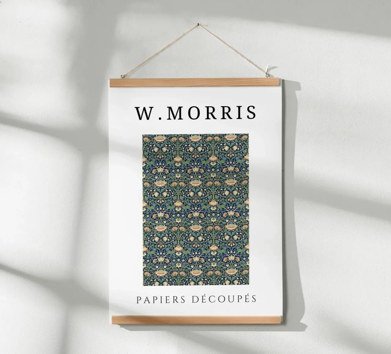 W. Morris Floral Pattern - Kunst & Handwerk Botanische Wandkunst Poster von homdeco