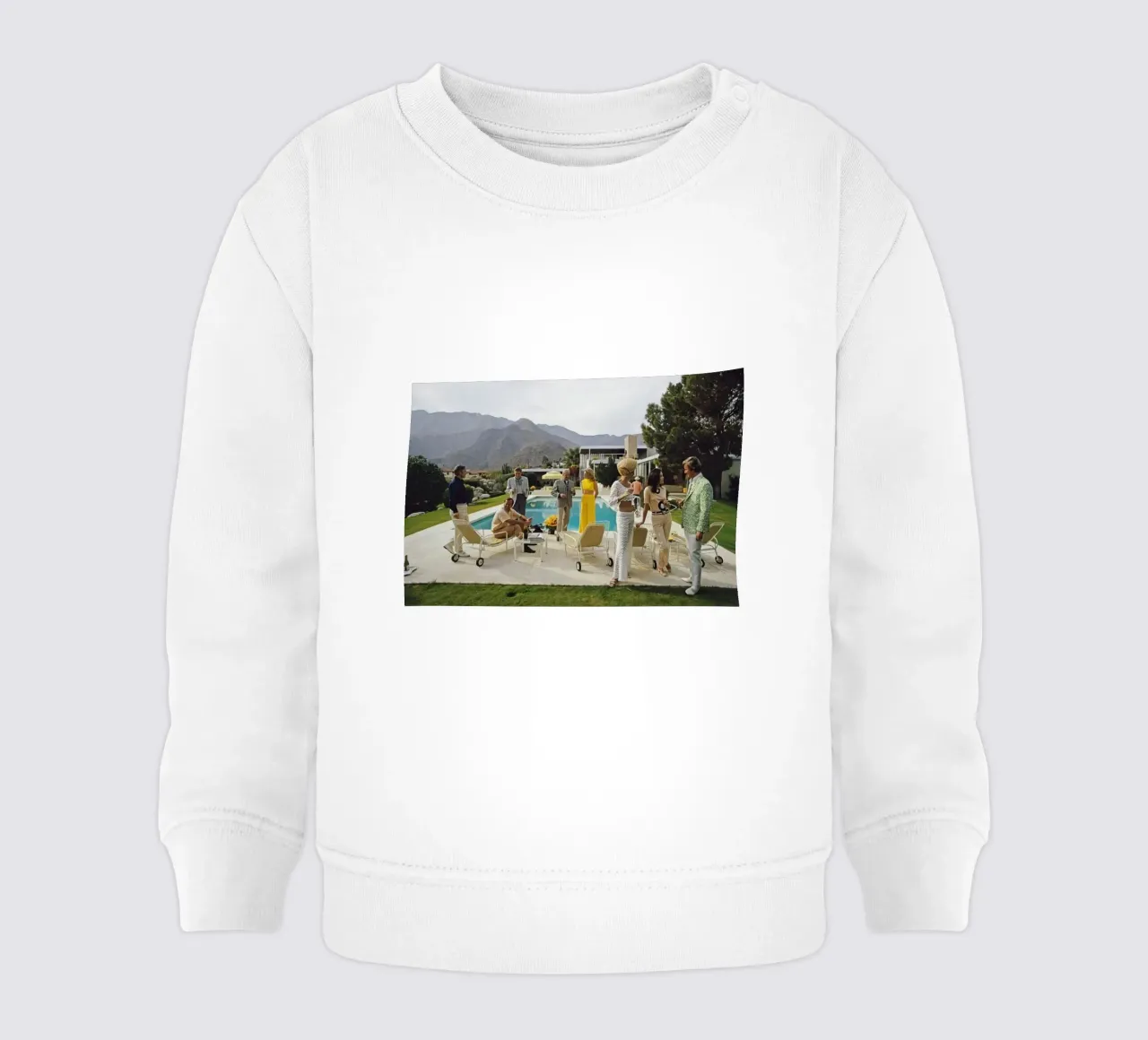 Fiesta junto a la piscina - Slim Aarons sudadera de bebé de COMEBACKSHOP