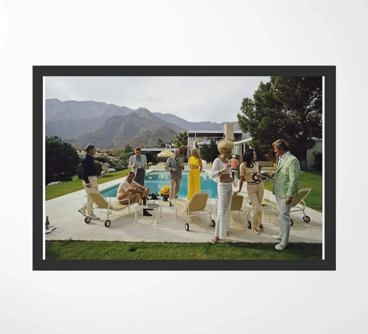Festa a bordo piscina - Slim Aarons zerbino da COMEBACKSHOP