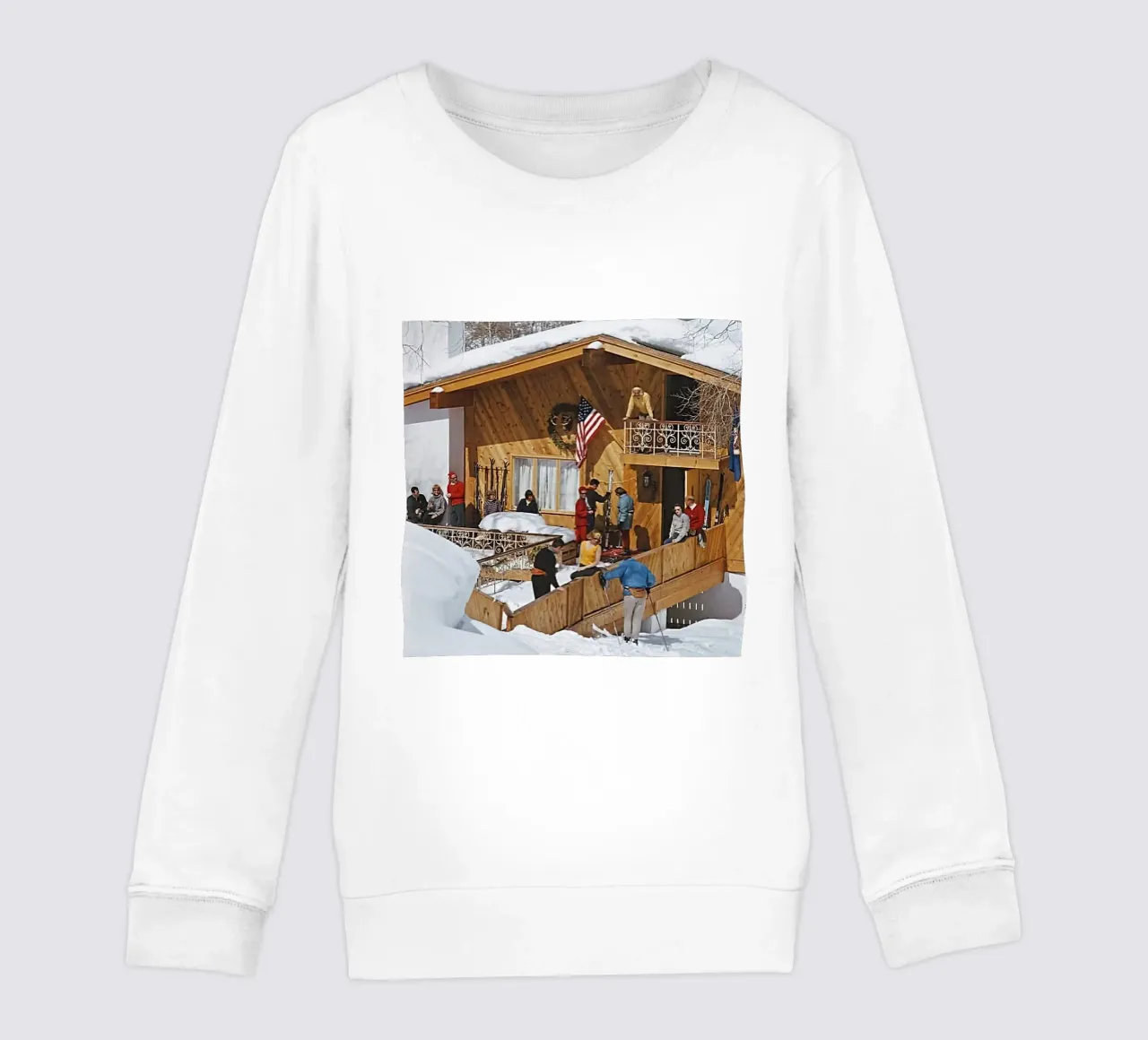 Settimana bianca - Slim Aarons felpa bambino da COMEBACKSHOP
