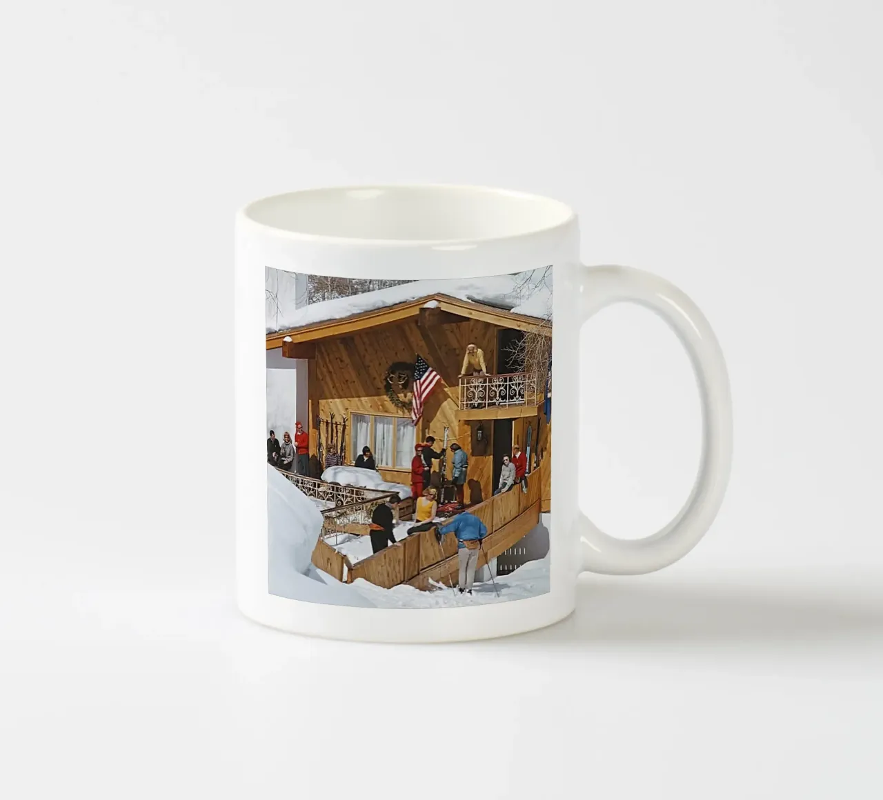 Settimana bianca - Slim Aarons tazza in ceramica da COMEBACKSHOP