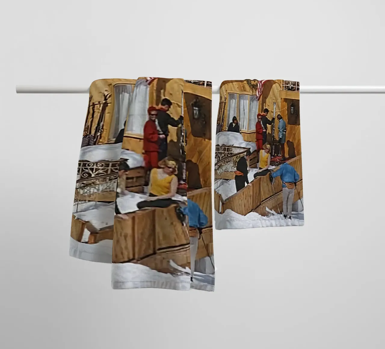 Settimana bianca - Slim Aarons asciugamano da bagno da COMEBACKSHOP