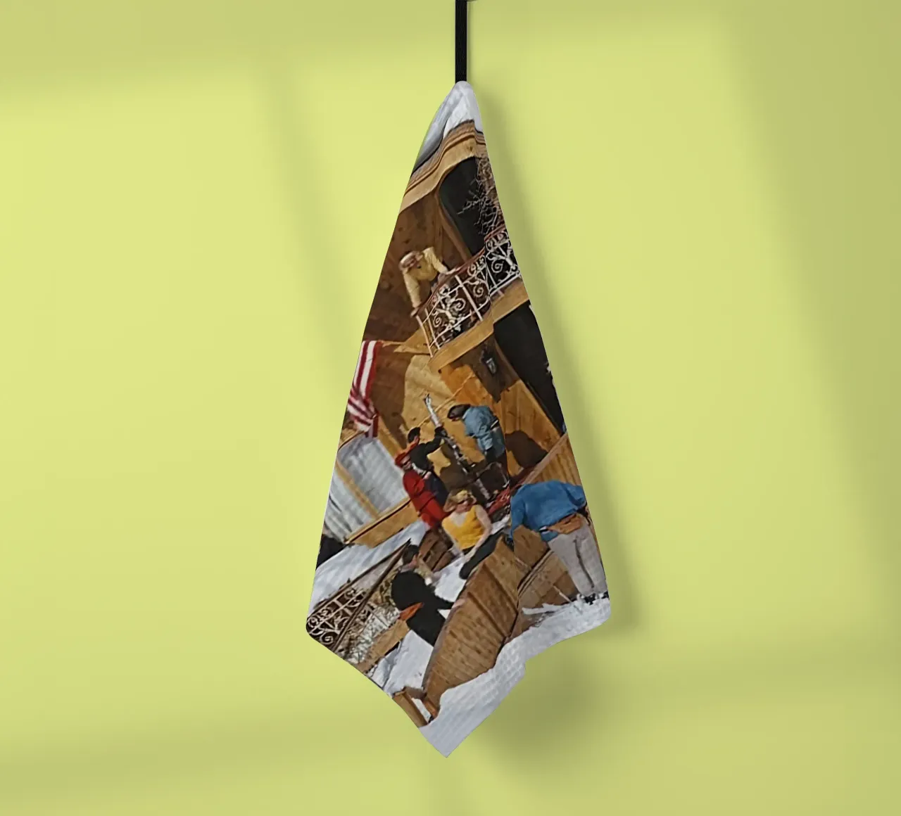 Settimana bianca - Slim Aarons canovaccio da cucina da COMEBACKSHOP