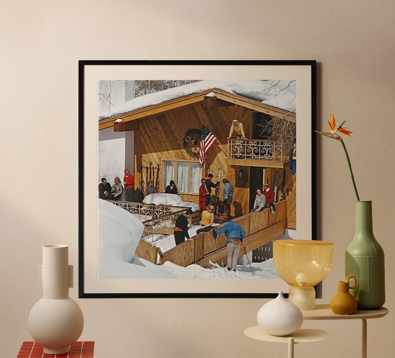 Settimana bianca - Slim Aarons carta hahnemühle da COMEBACKSHOP