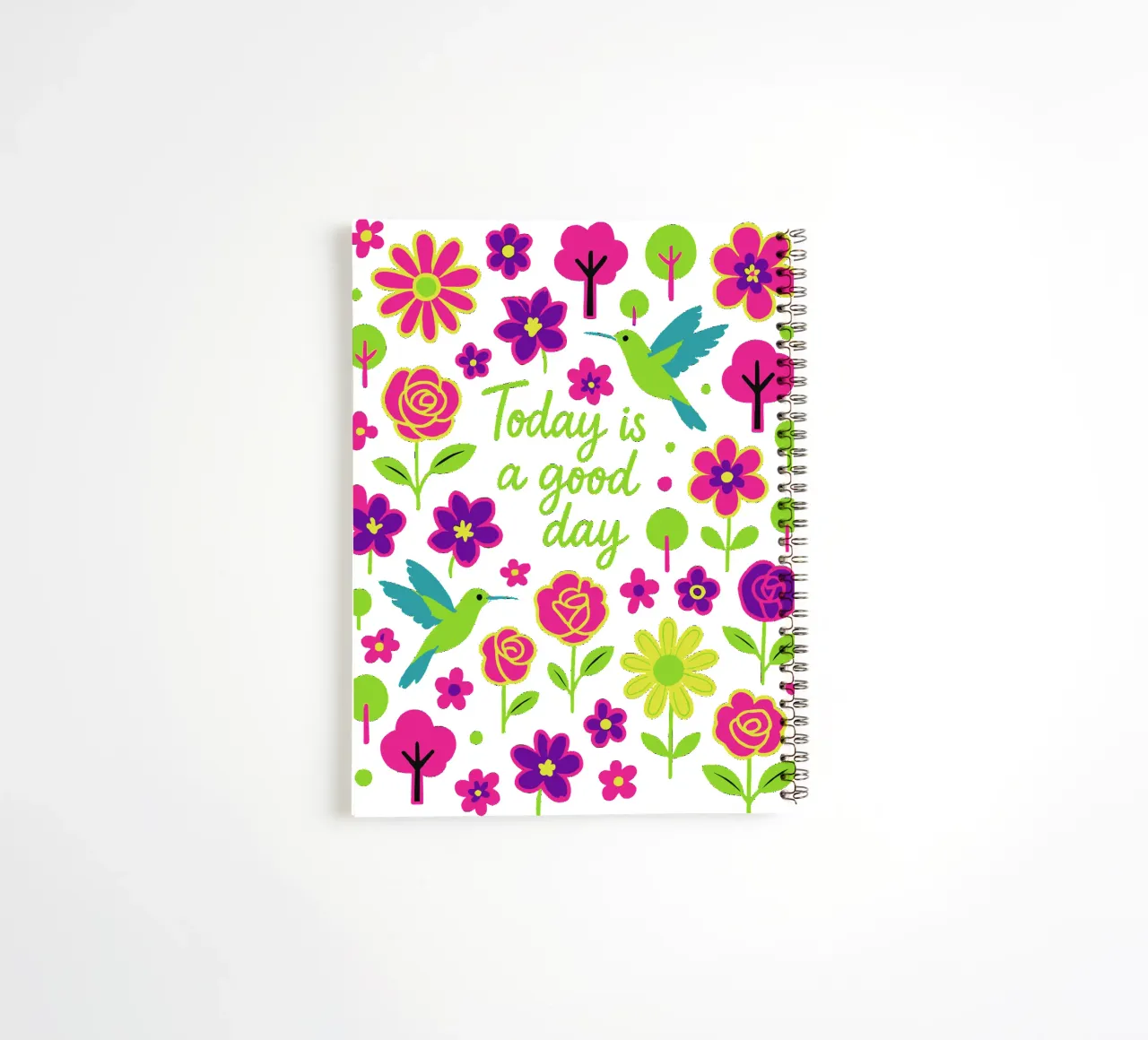 Today is a good day spiral notebook by My Home Private Design