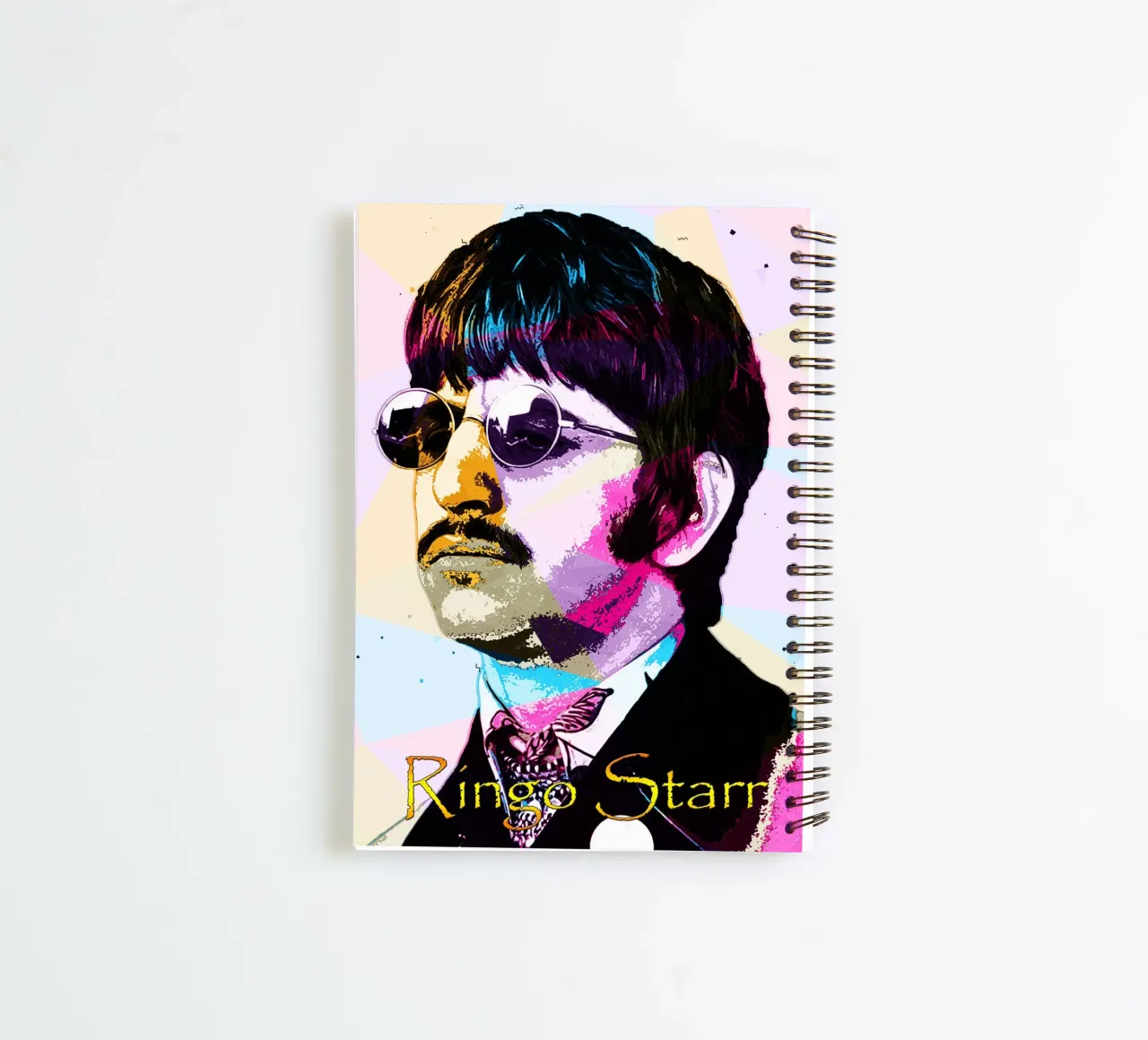 WPAP Ringo Starr spiral notebook by neonartroom