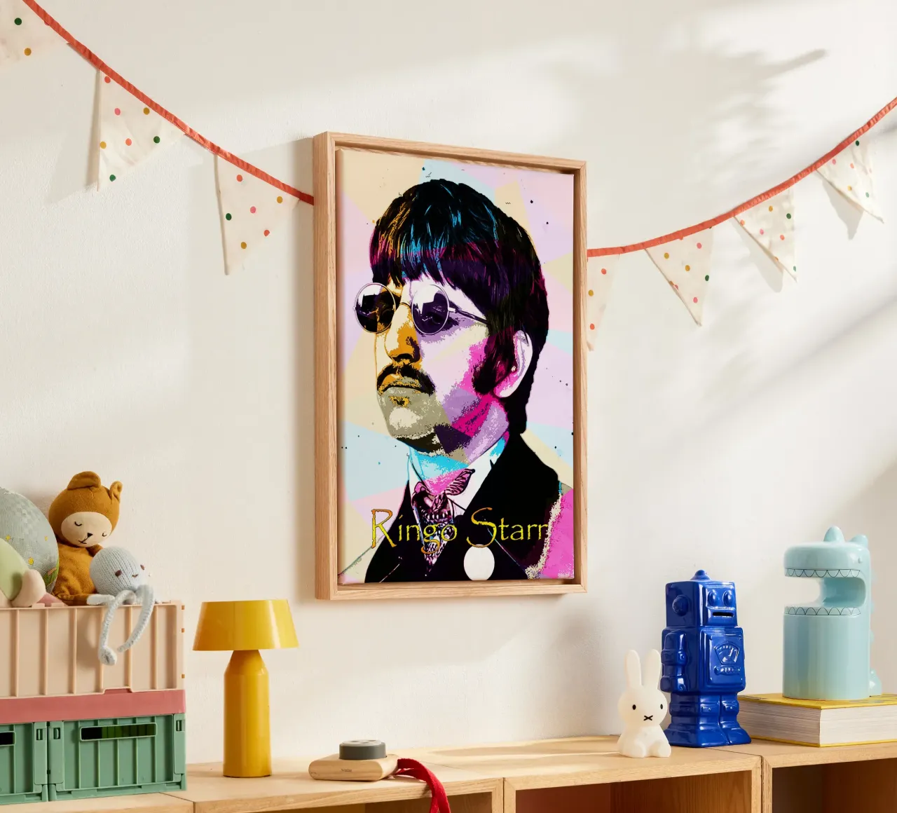 WPAP Ringo Starr canvas by neonartroom