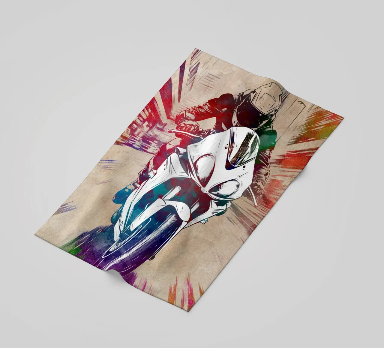 Arte motociclistica telo mare da SPORT