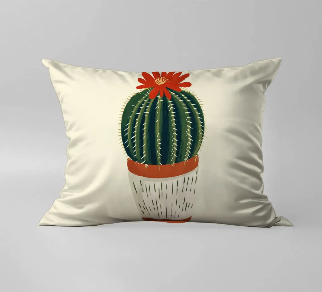 Cactus rotondo cuscino da Curious Canvas
