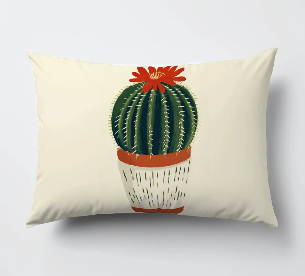 Cactus rotondo cuscino da Curious Canvas