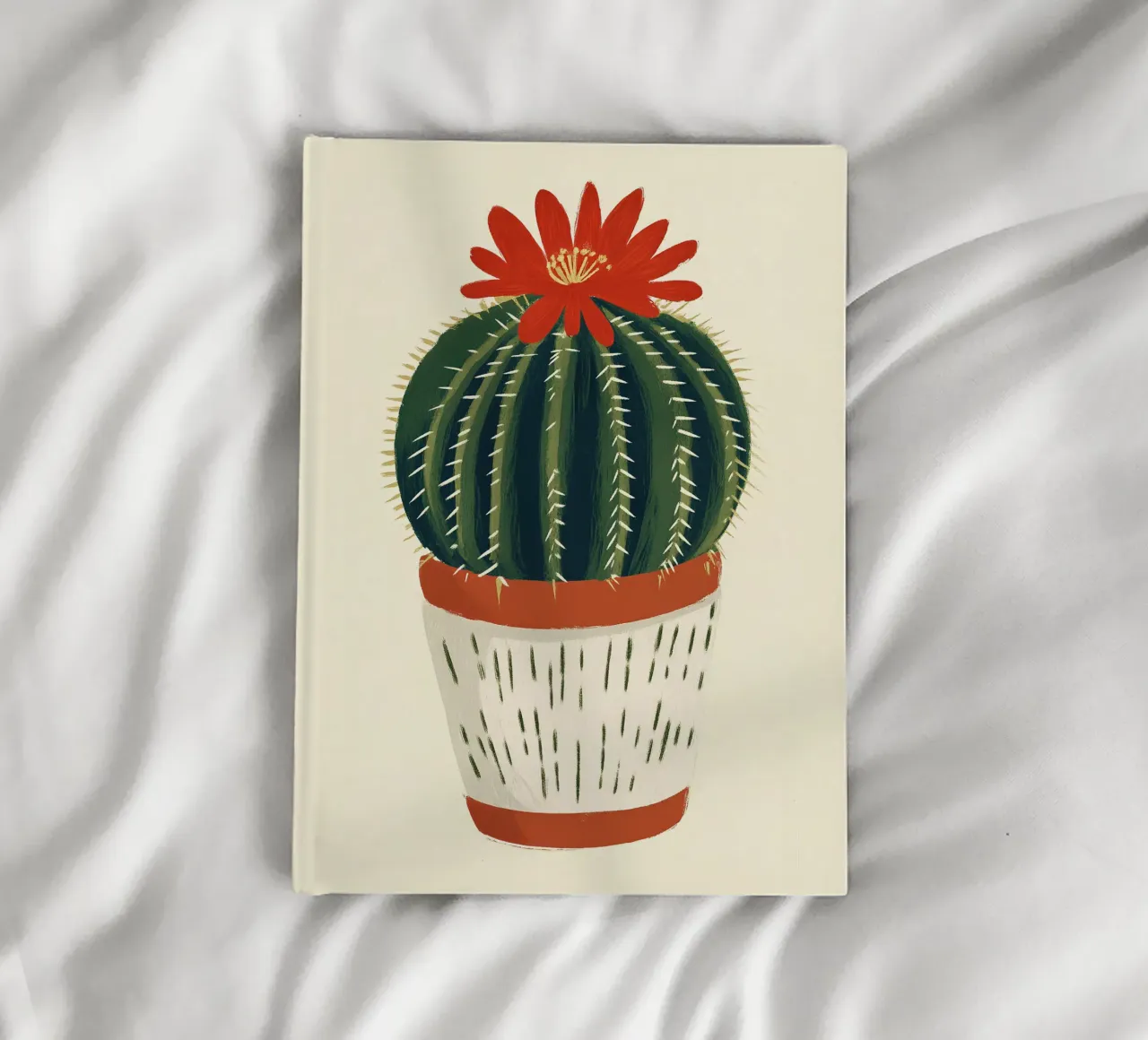 Round cactus notebook by Curious Canvas