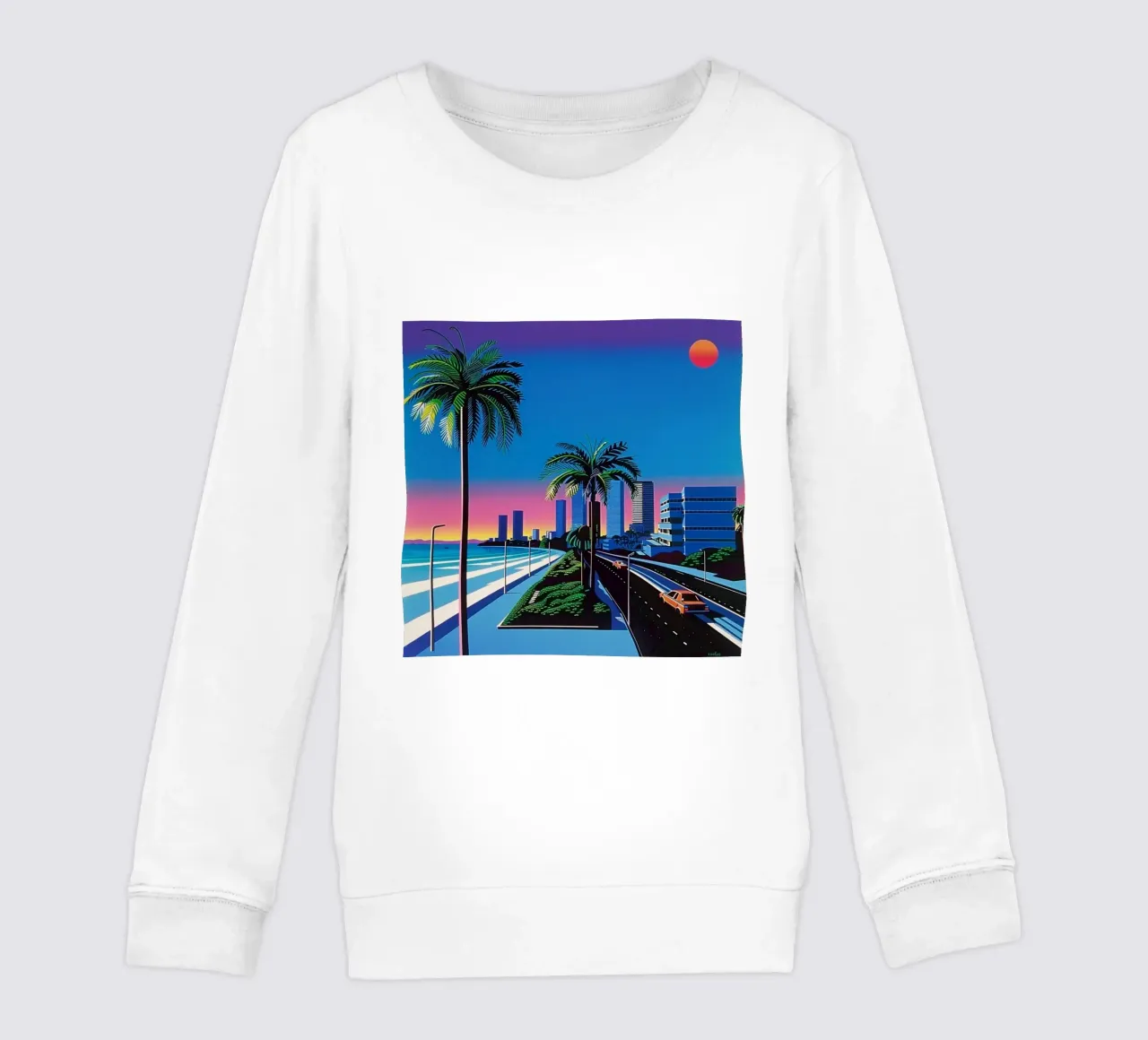 Hiroshi Nagai Tramonto in città felpa bambino da THE CAROLINE