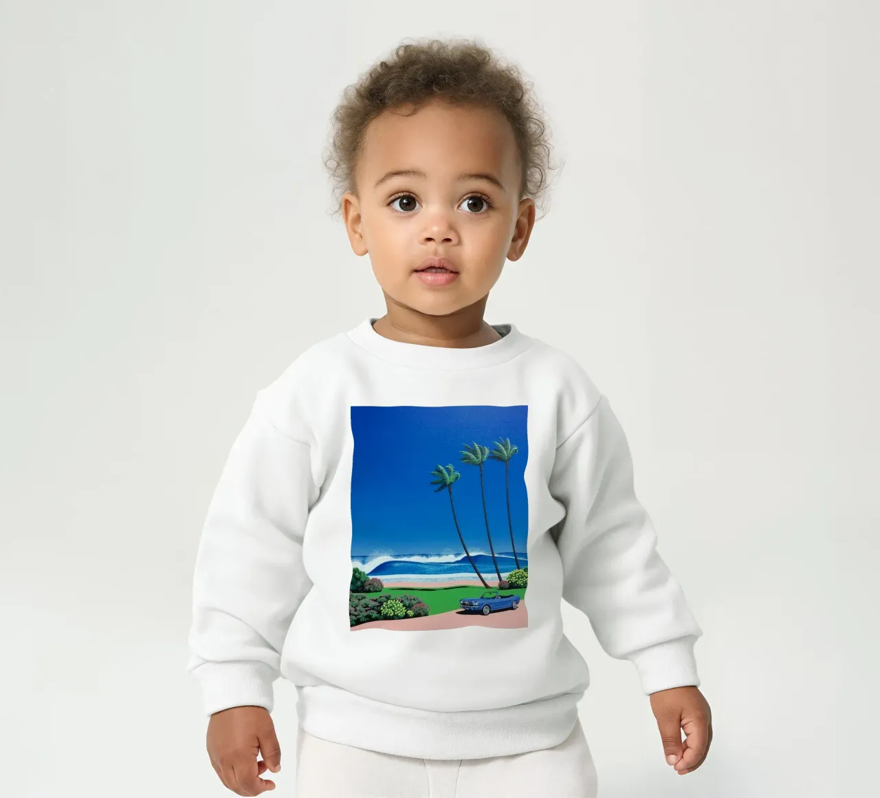 Hiroshi Nagai Auto blu felpa neonato da THE CAROLINE