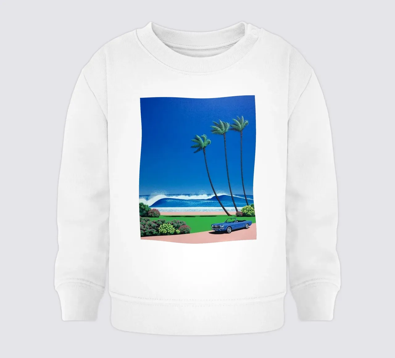 Hiroshi Nagai Auto blu felpa neonato da THE CAROLINE