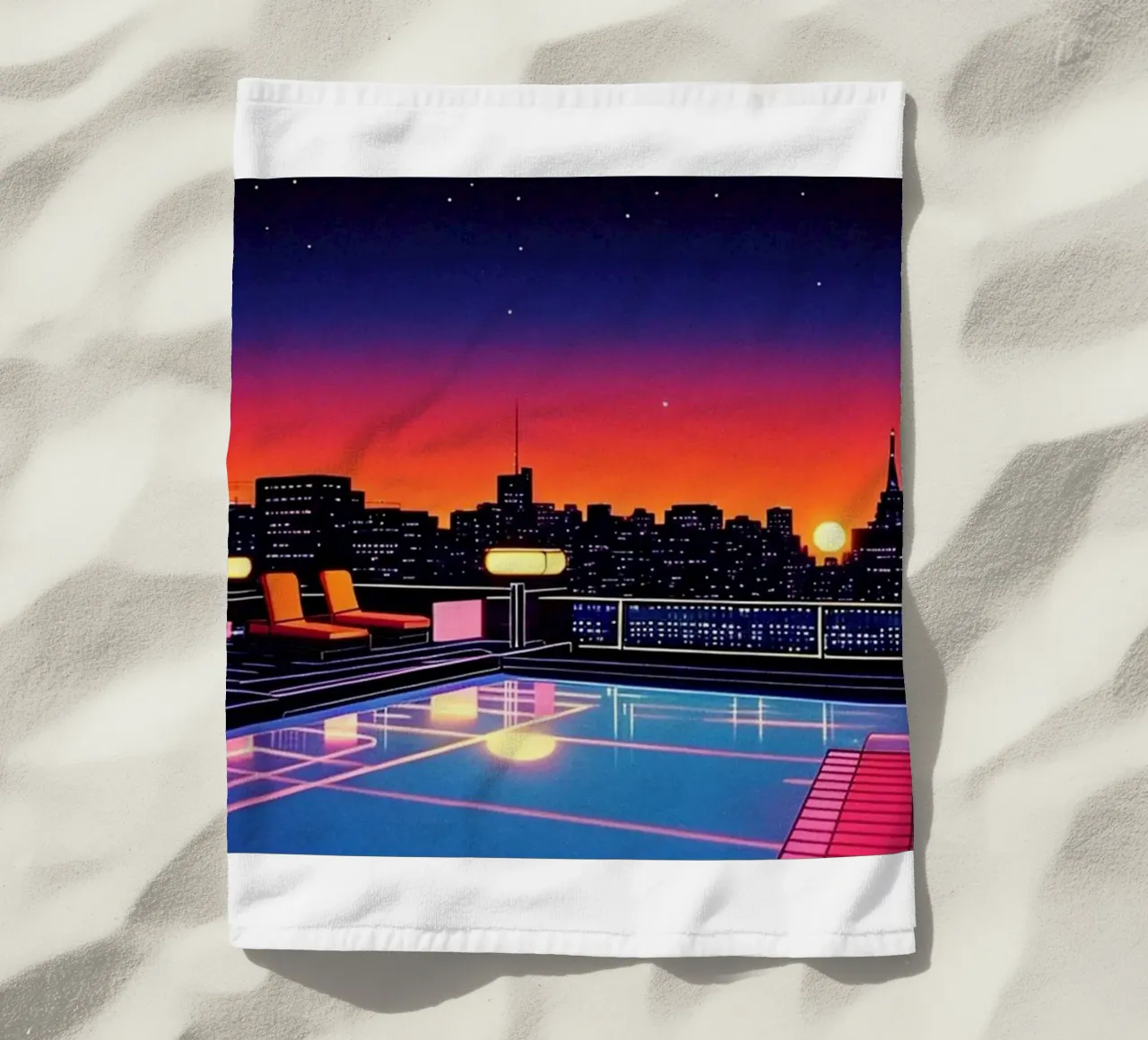 Hiroshi Nagai Sky Pool Night telo mare da THE CAROLINE